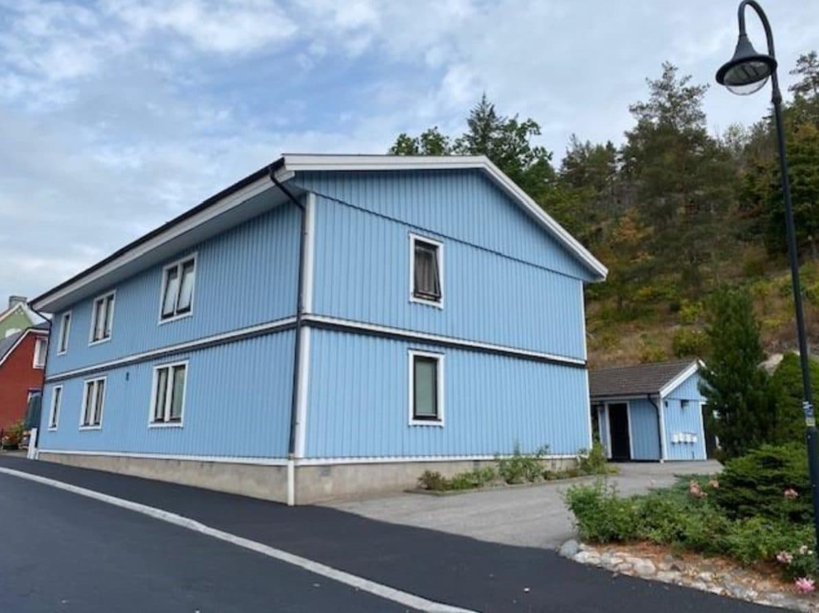 Blått hus i Gusum